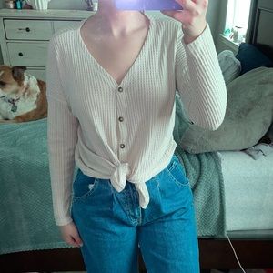American Eagle long sleeve button up sweater